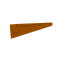 Rigidline corten hoogte 24 cm - lengte 216 cm - incl. grondnagels en verbindingsplaat