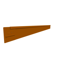 Rigidline corten hoogte 15 cm - lengte 220 cm