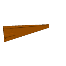 Flexline corten hoogte 10 cm - lengte 220 cm