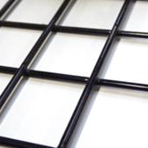 Gaaspaneel 90x180 cm - maaswijdte: 10x10 cm - dikte: 4mm - zwart